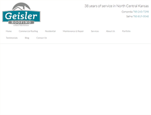 Tablet Screenshot of geislerroofing.com